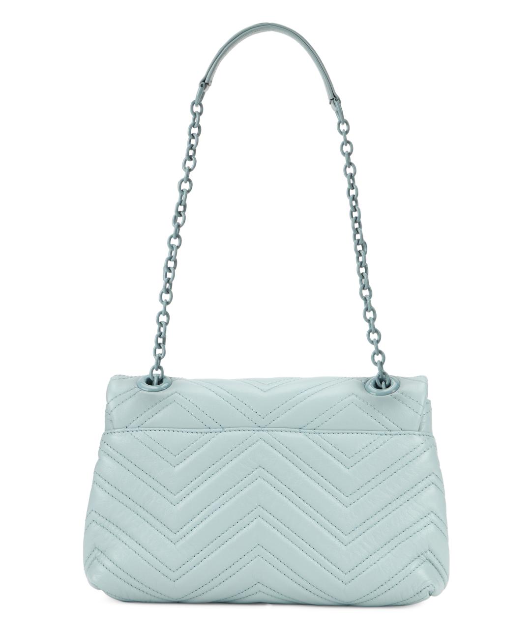 GUCCI Голубая кожаная сумка через плечо, фото 3