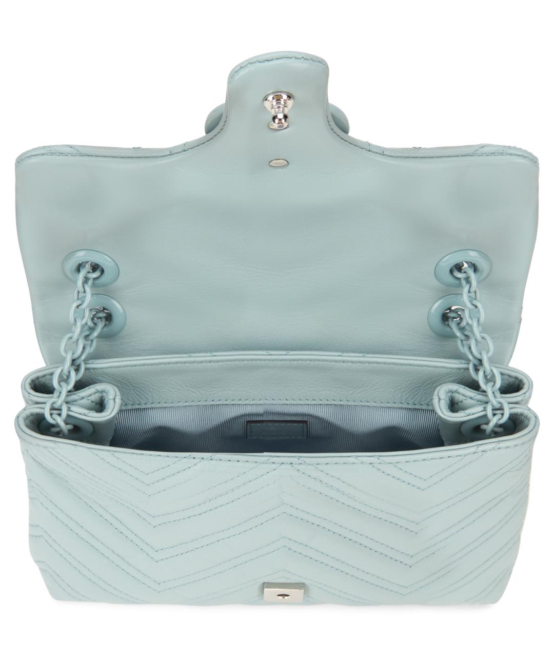 GUCCI Голубая кожаная сумка через плечо, фото 4