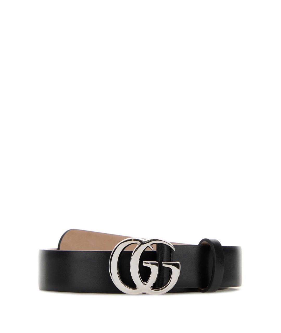 GUCCI Черный кожаный ремень, фото 1