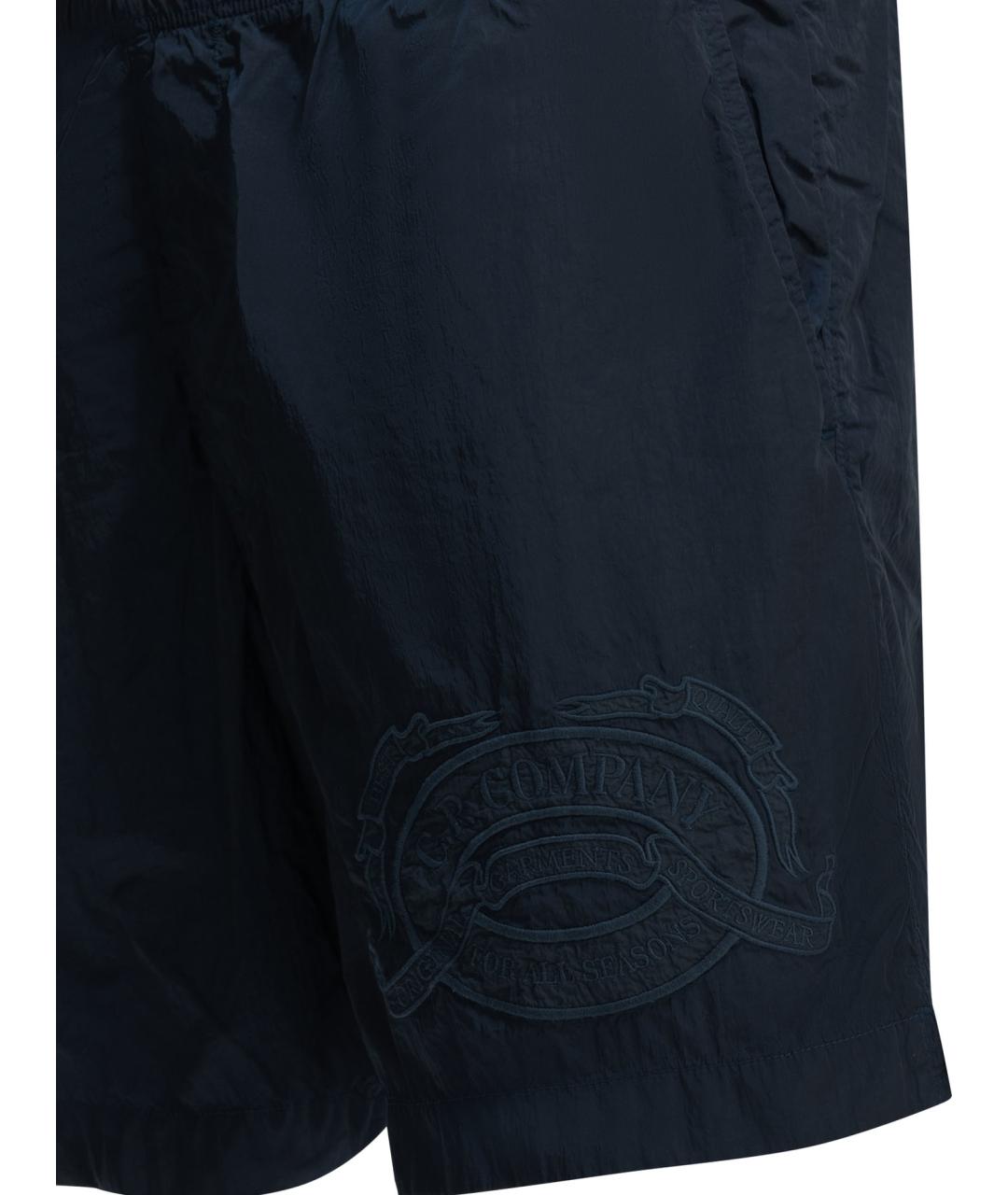 CP COMPANY Темно-синие полиамидовые шорты, фото 4