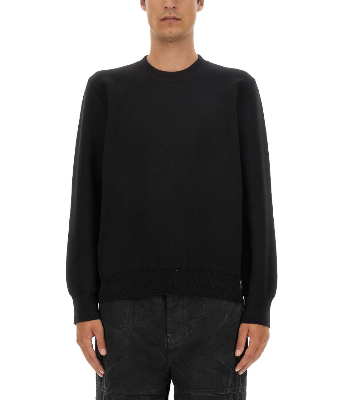 OFF-WHITE Черный хлопковый джемпер / свитер, фото 1