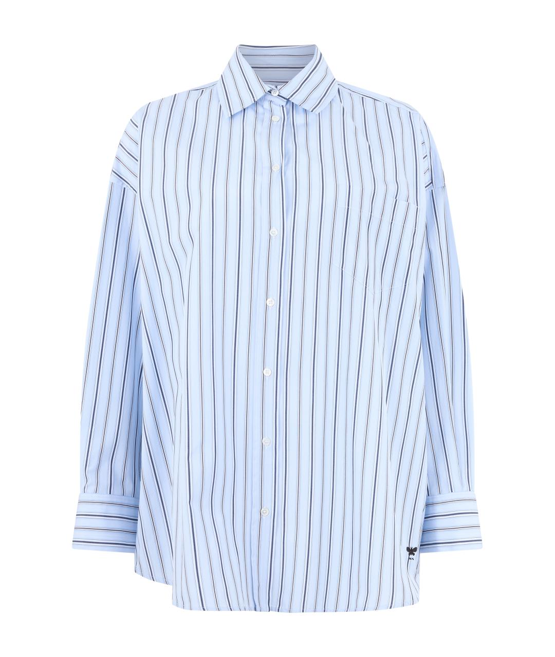 WEEKEND MAX MARA Голубая хлопковая рубашка, фото 1