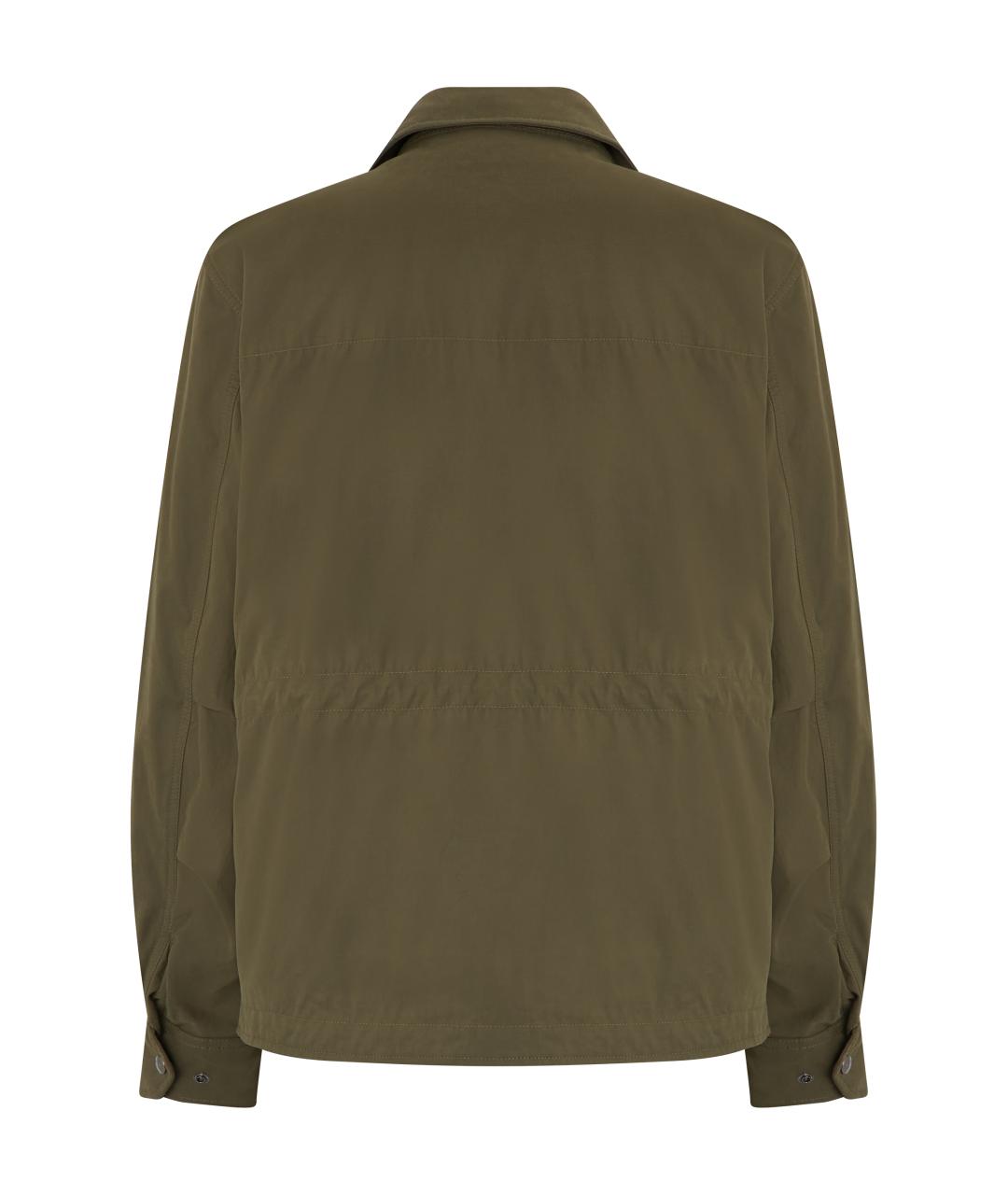 MONCLER Хаки полиэстеровая куртка, фото 3