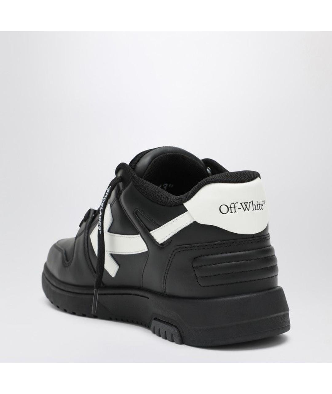 OFF-WHITE Черные низкие кроссовки / кеды, фото 2