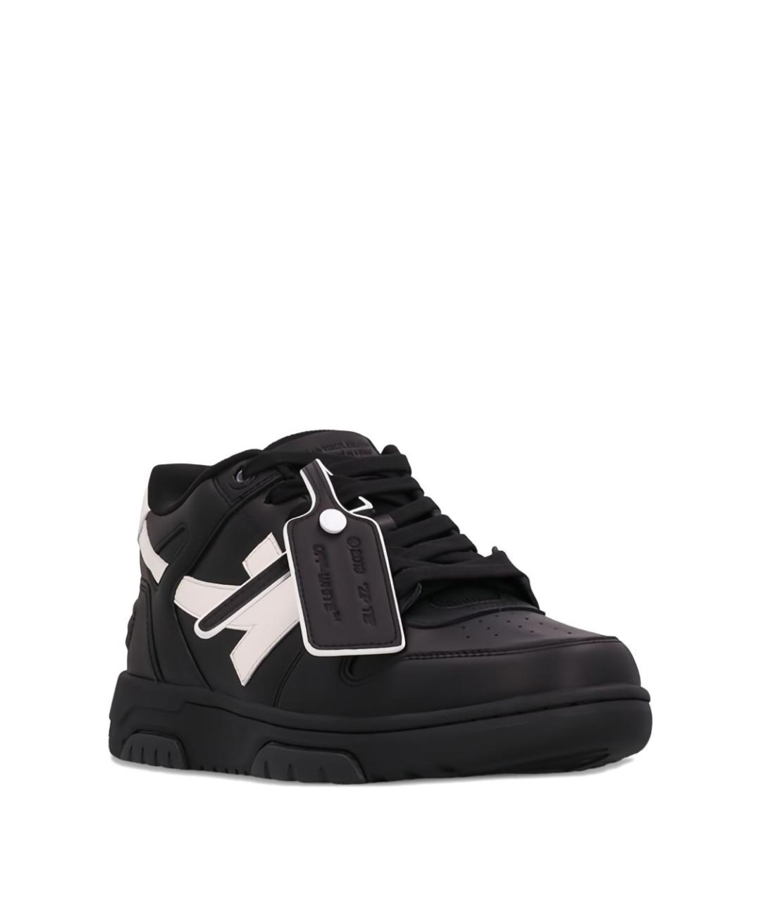 OFF-WHITE Черные низкие кроссовки / кеды, фото 5