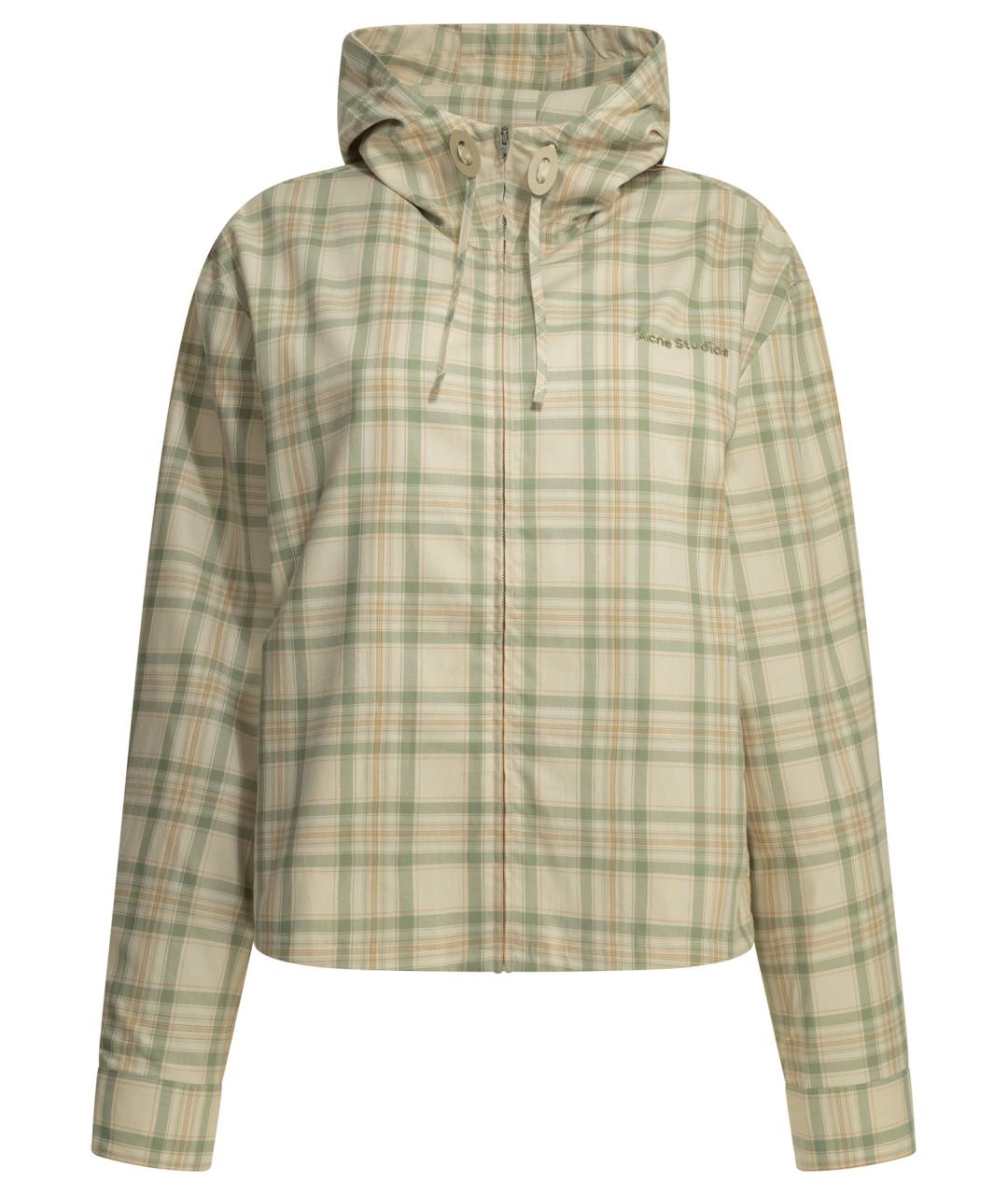 ACNE STUDIOS Зеленая хлопковая куртка, фото 1