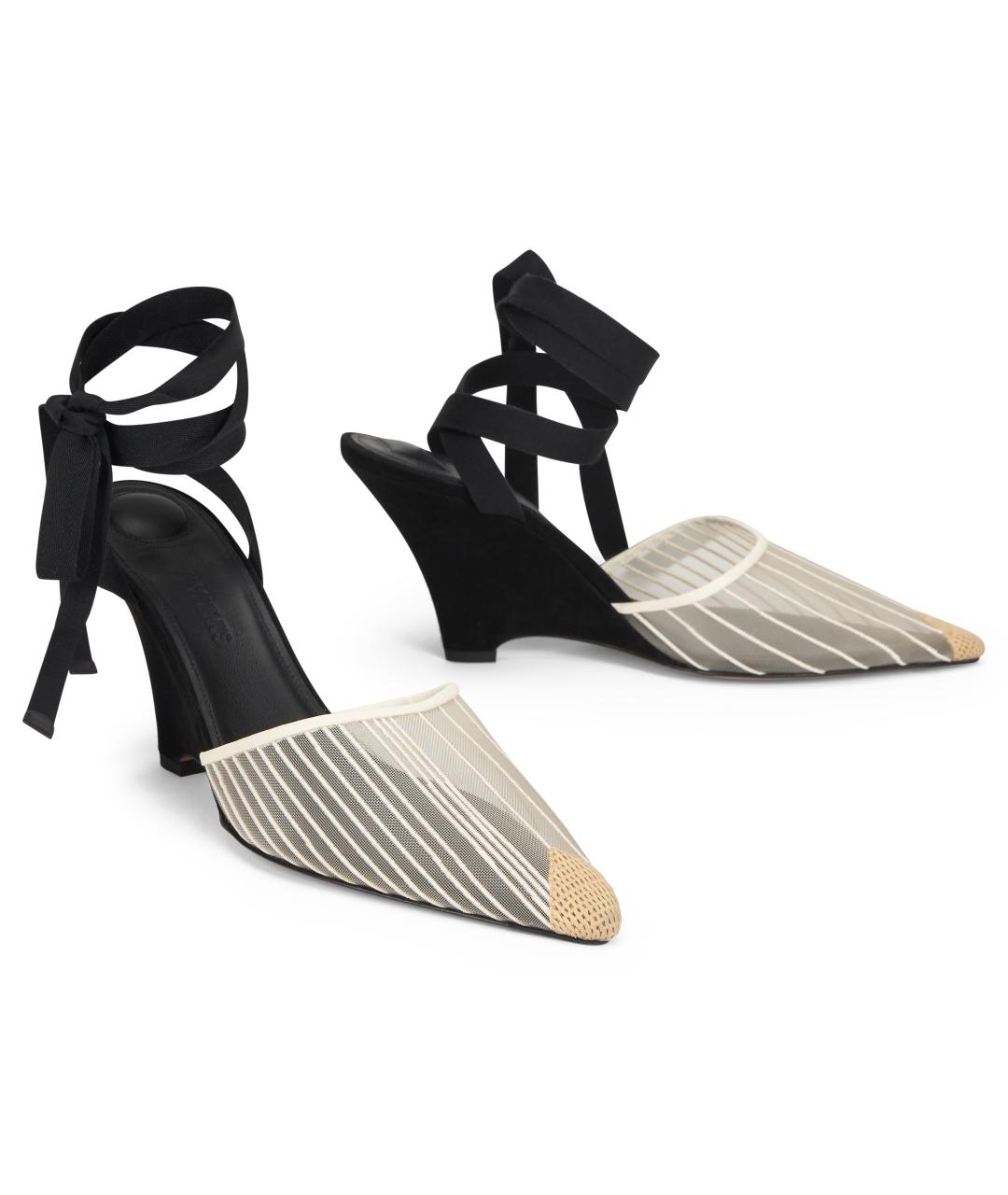 JACQUEMUS Мульти текстильные босоножки, фото 3