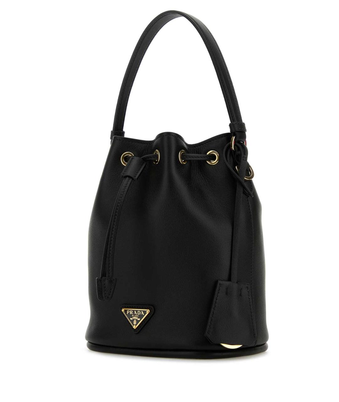 PRADA Черная кожаная сумка тоут, фото 2