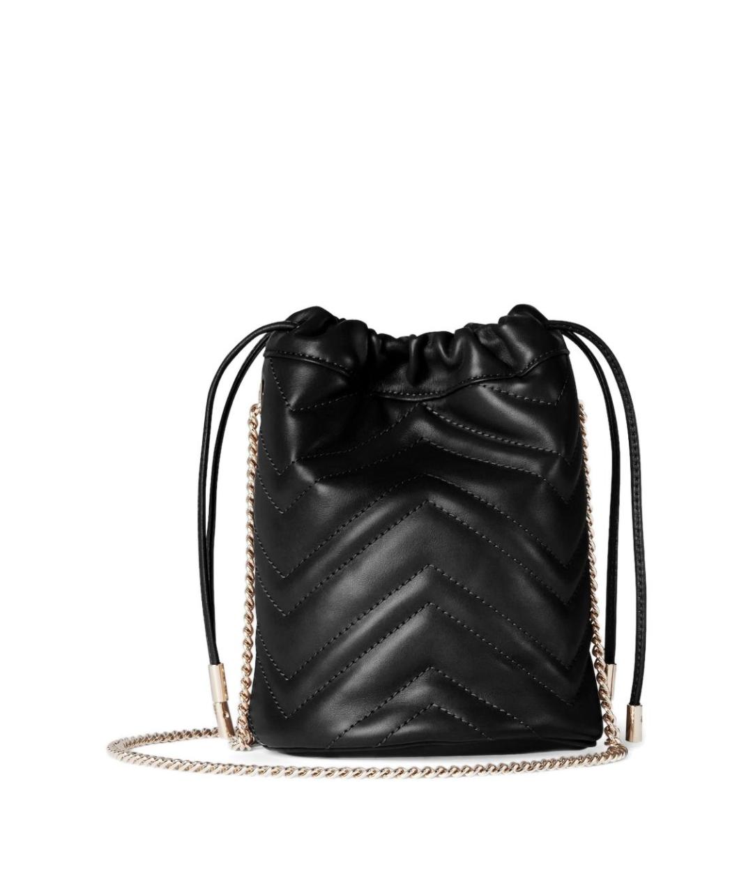 GUCCI Черная кожаная сумка тоут, фото 2