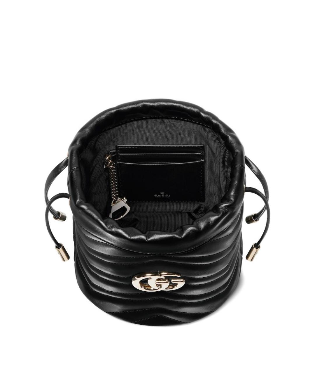 GUCCI Черная кожаная сумка тоут, фото 3