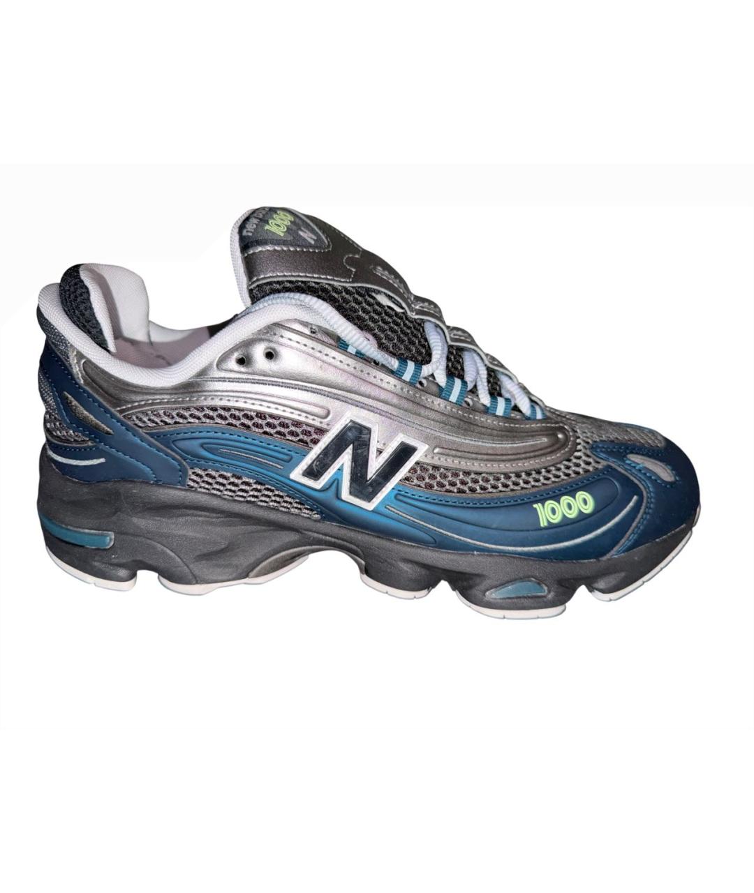 NEW BALANCE Серебряные резиновые высокие кроссовки / кеды, фото 4