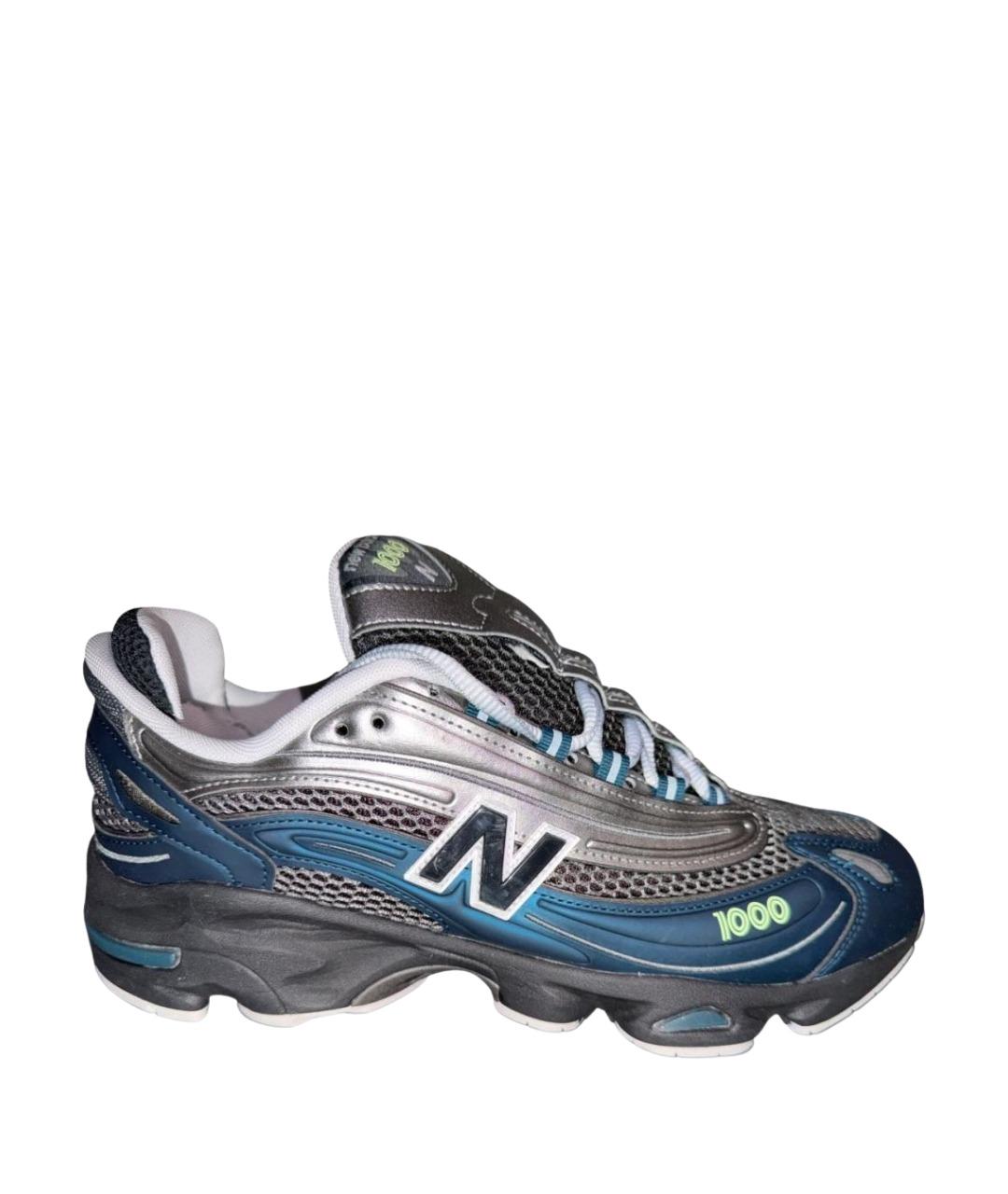 NEW BALANCE Серебряные резиновые высокие кроссовки / кеды, фото 1