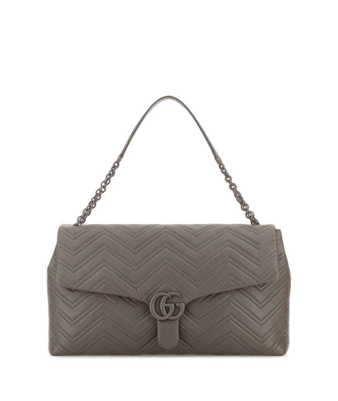 GUCCI Серая кожаная сумка через плечо, фото 1