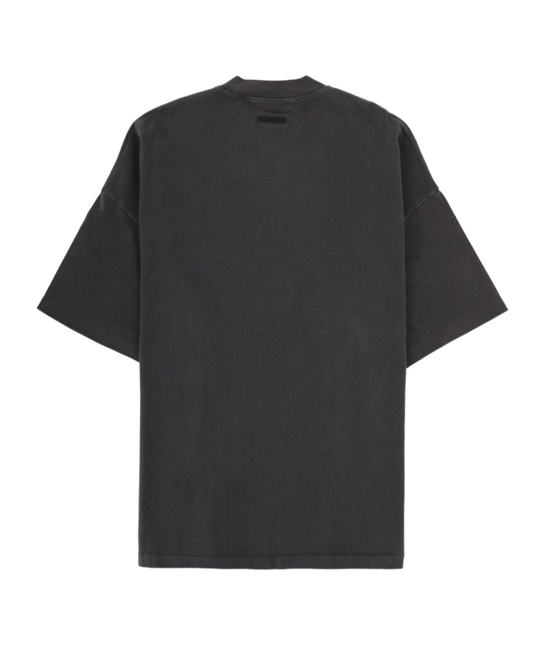 FEAR OF GOD ESSENTIALS Черная хлопковая футболка, фото 3