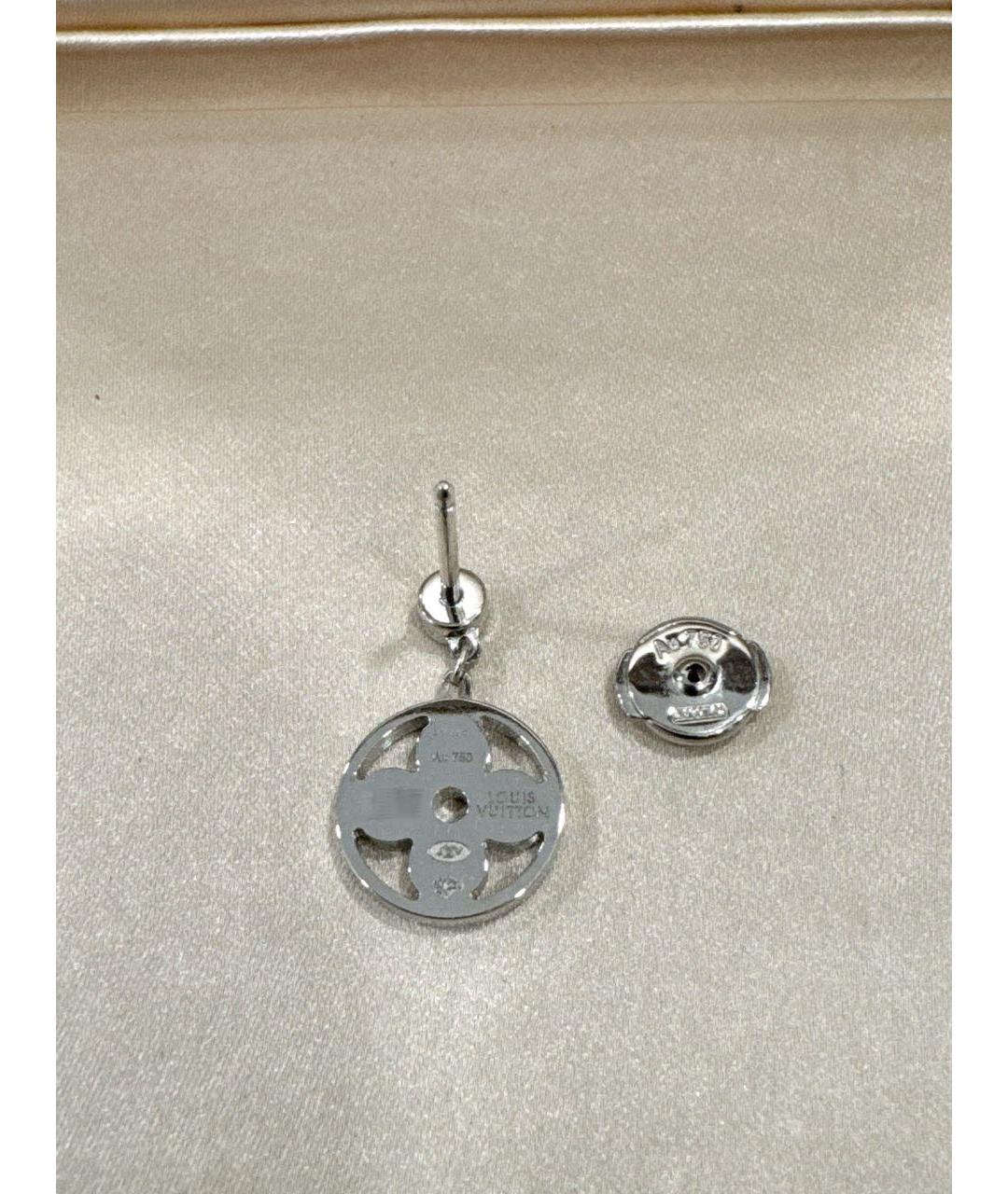 LOUIS VUITTON Серебряные серьги из белого золота, фото 3