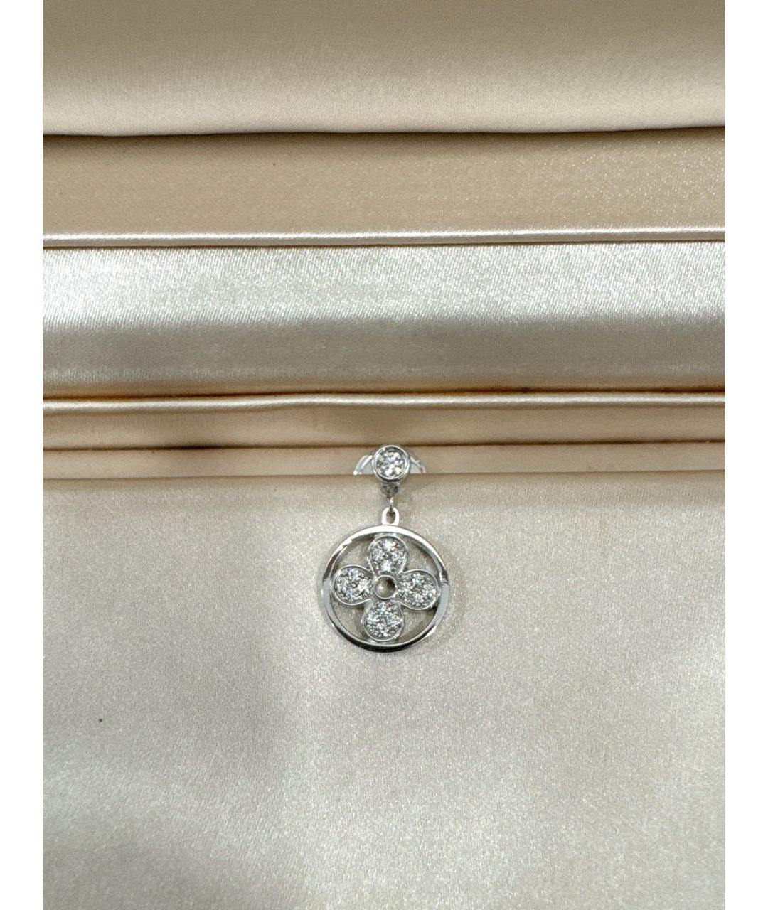 LOUIS VUITTON Серебряные серьги из белого золота, фото 2