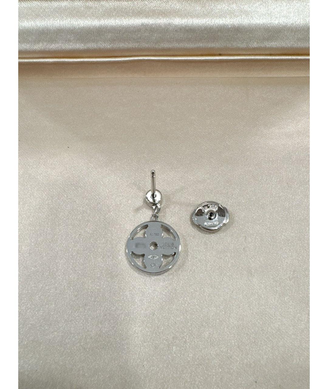 LOUIS VUITTON Серебряные серьги из белого золота, фото 4