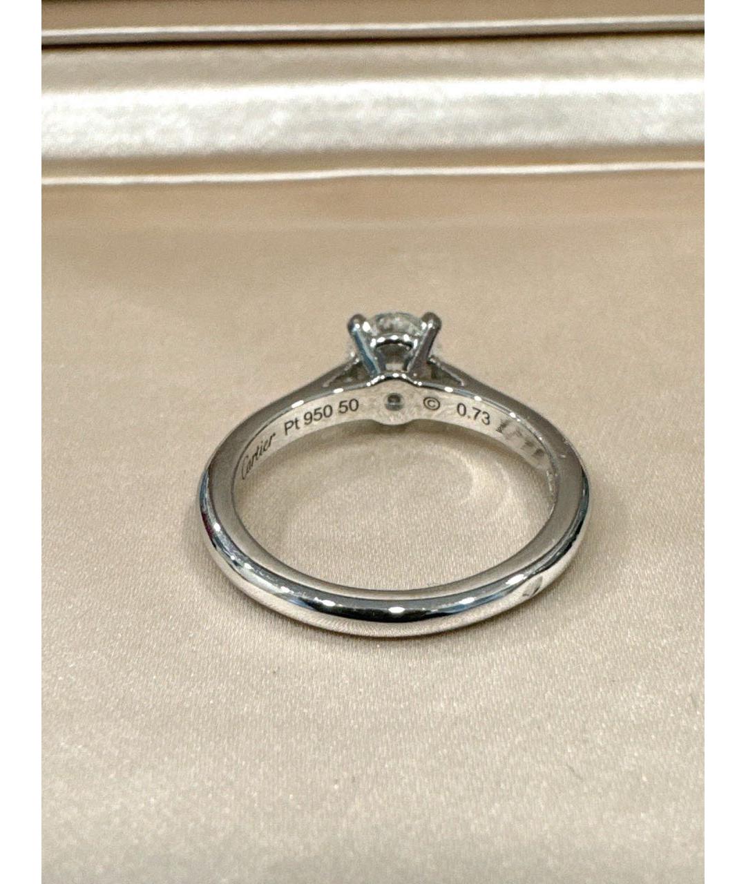 CARTIER Серебряное платиновое кольцо, фото 4