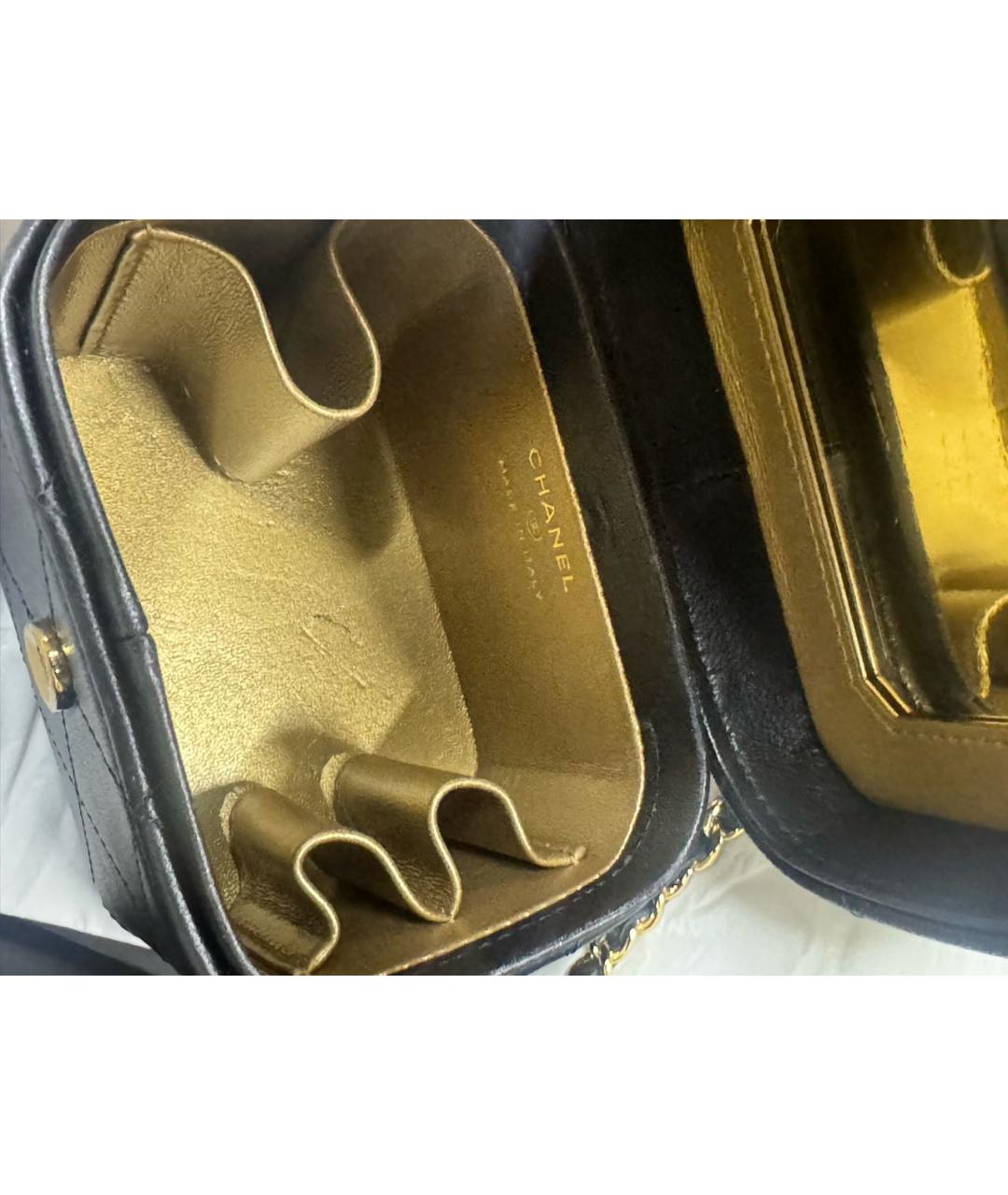 CHANEL Черная кожаная сумка через плечо, фото 5