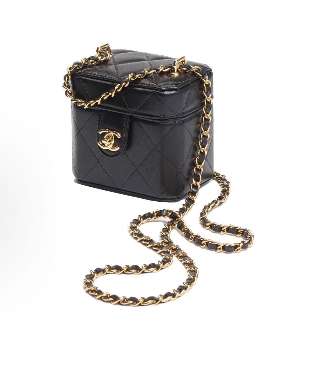 CHANEL Черная кожаная сумка через плечо, фото 2