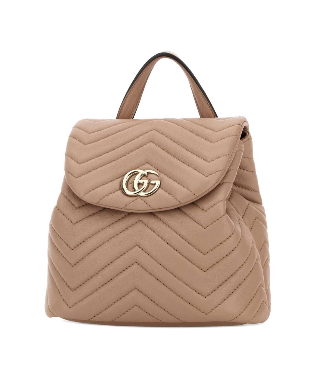 GUCCI Розовый кожаный рюкзак, фото 2