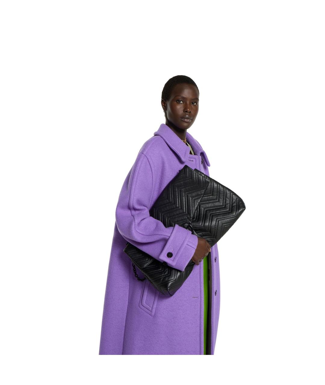 GUCCI Черная кожаная сумка через плечо, фото 3