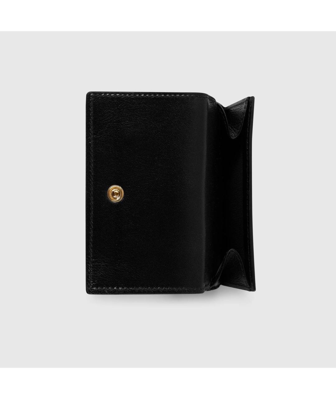 GUCCI Черный кожаный кошелек, фото 5