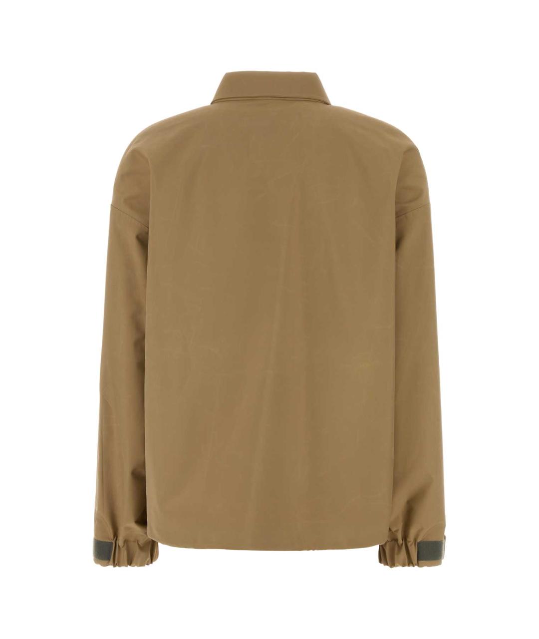 MIU MIU Бежевая полиэстеровая куртка, фото 2