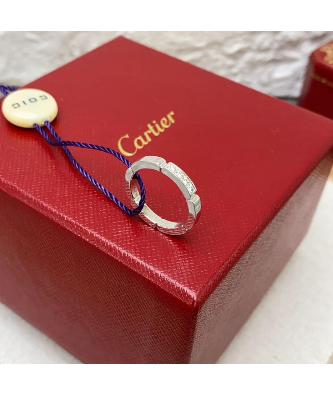 CARTIER Серебряное кольцо из белого золота, фото 4