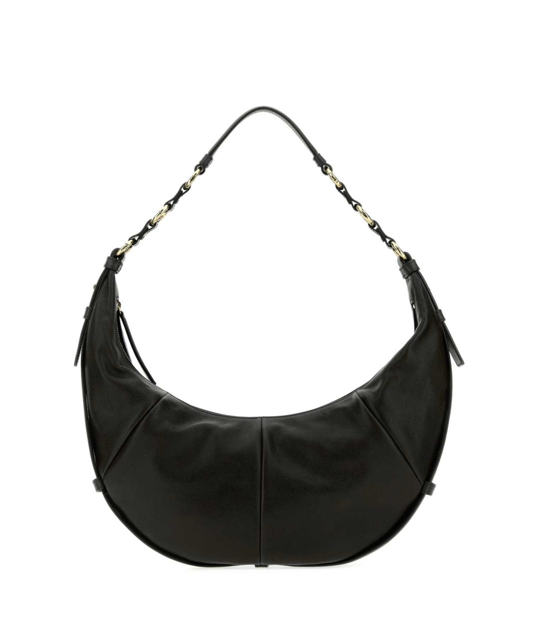 SAINT LAURENT Черная кожаная сумка через плечо, фото 1