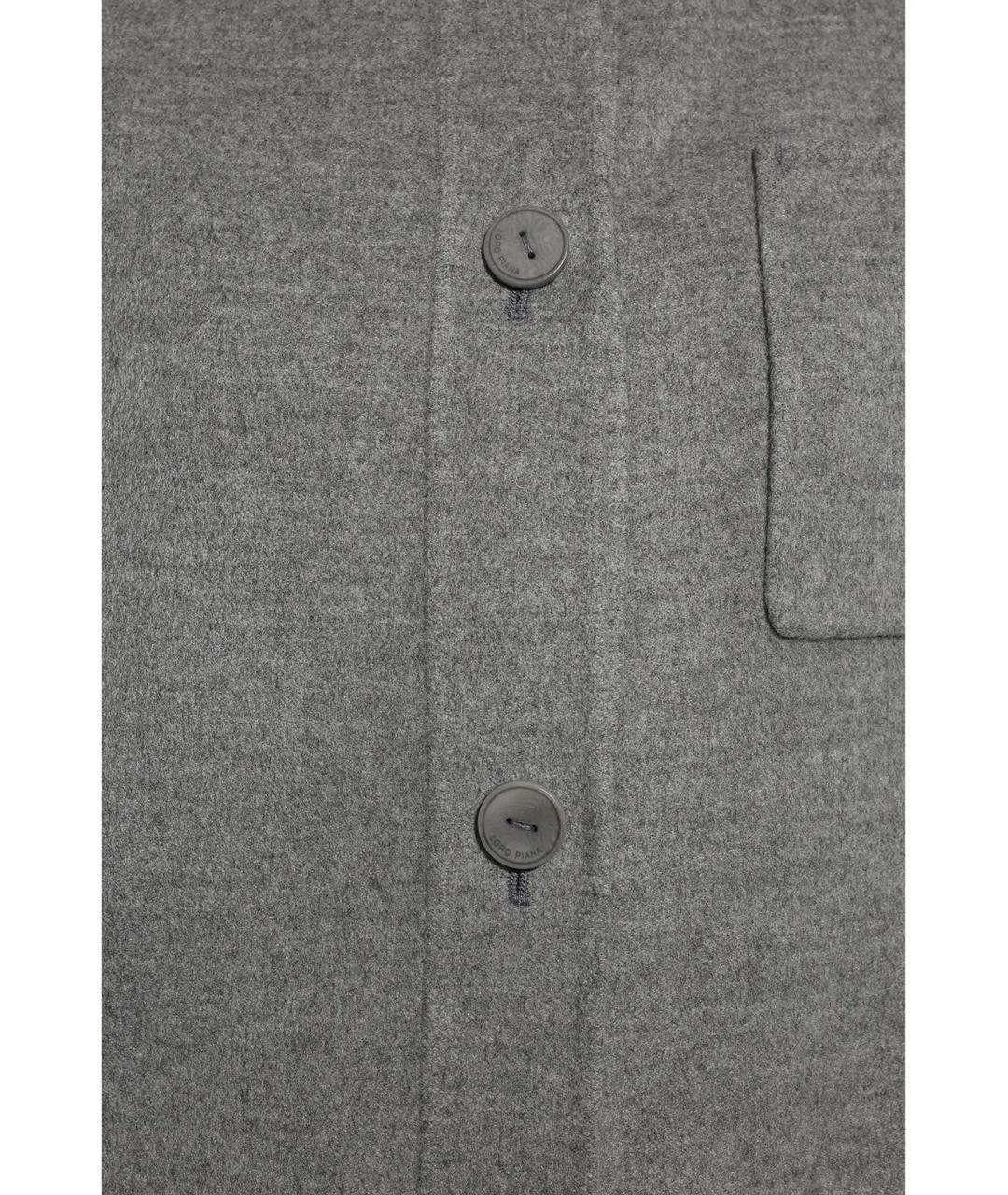 LORO PIANA Серая кашемировая куртка, фото 5
