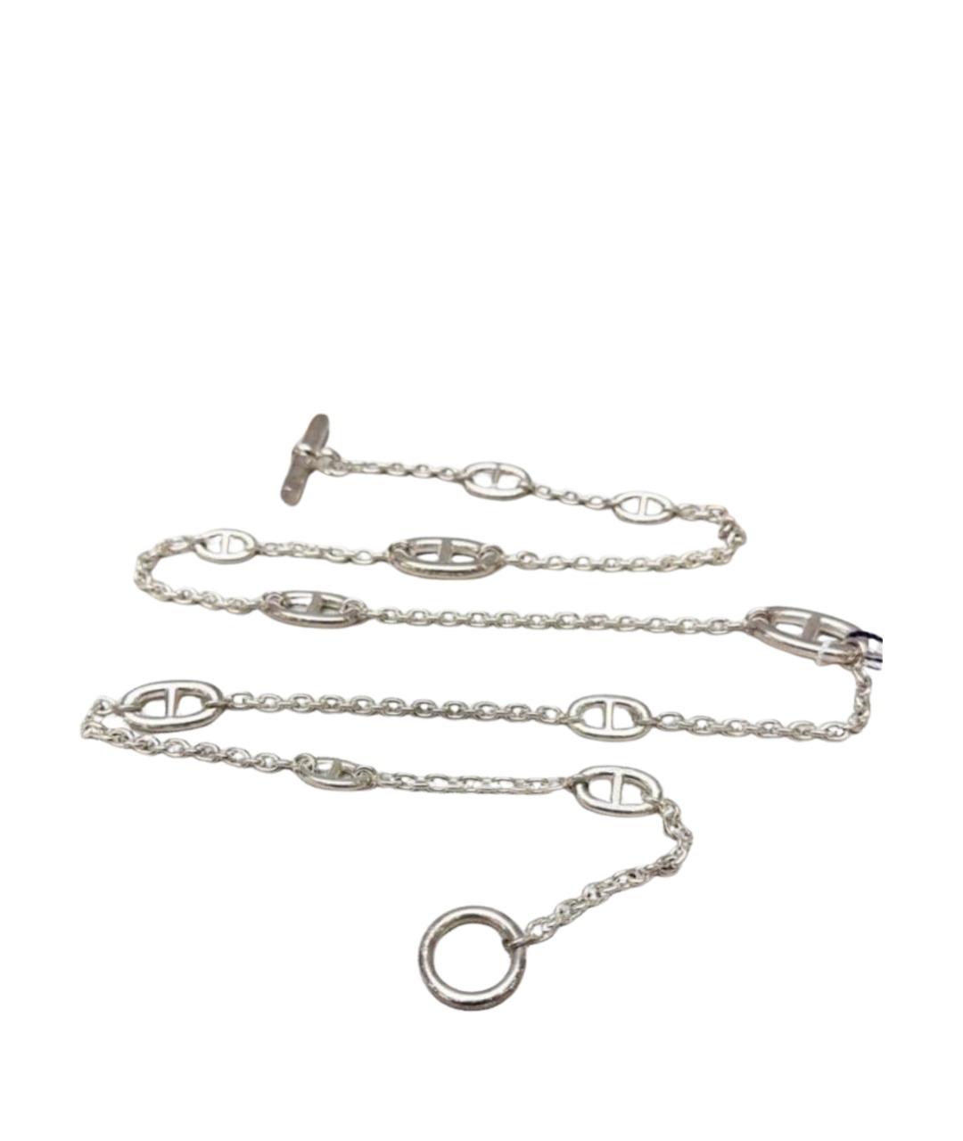 HERMES Серебряное серебряное колье, фото 1