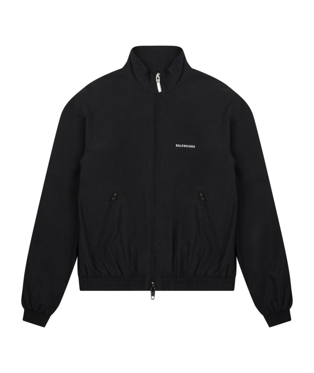 BALENCIAGA Черная полиамидовая куртка, фото 1