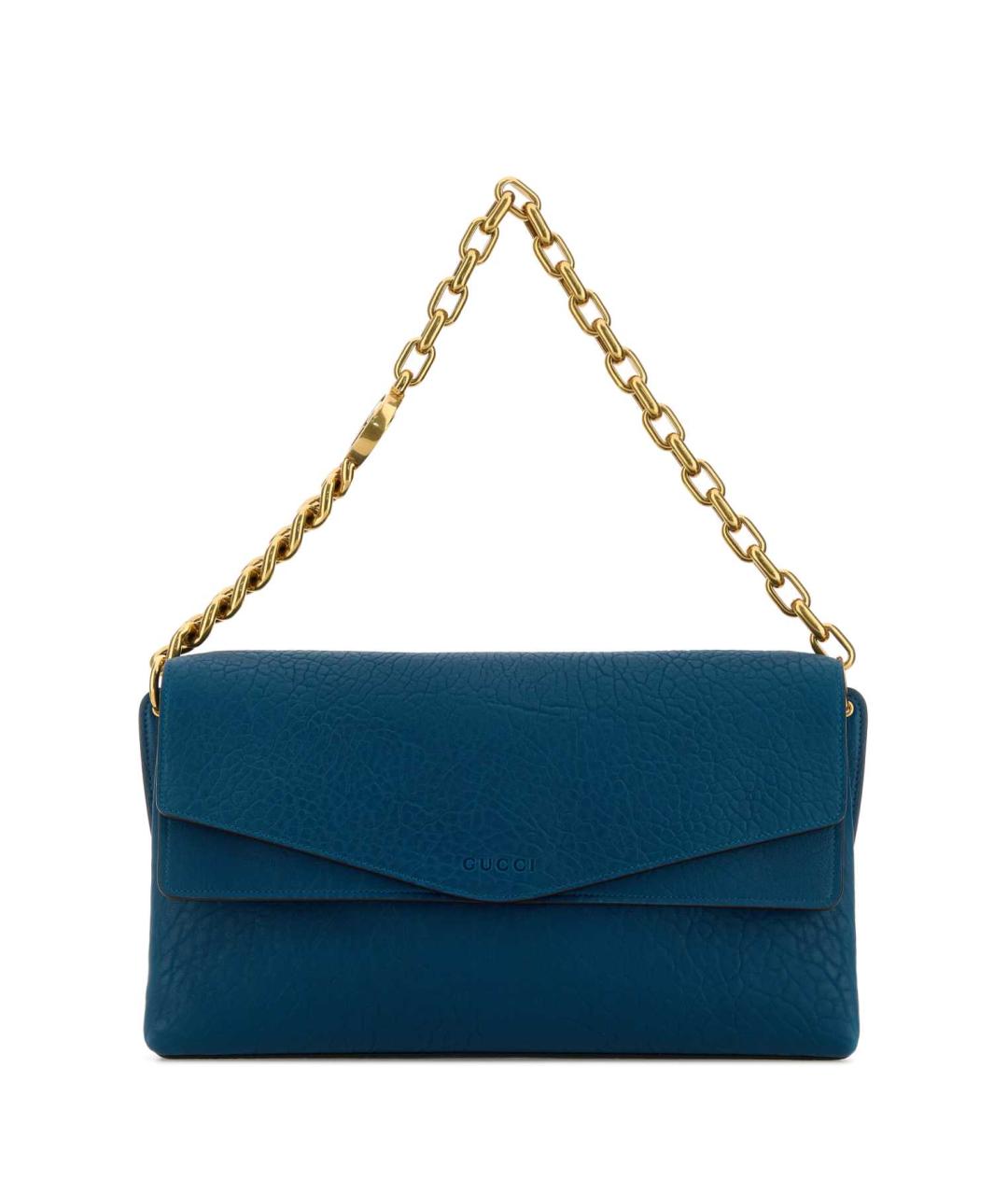 GUCCI Синяя кожаная сумка через плечо, фото 1