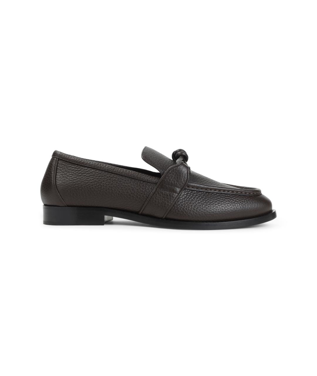 BOTTEGA VENETA Коричневые кожаные лоферы, фото 6