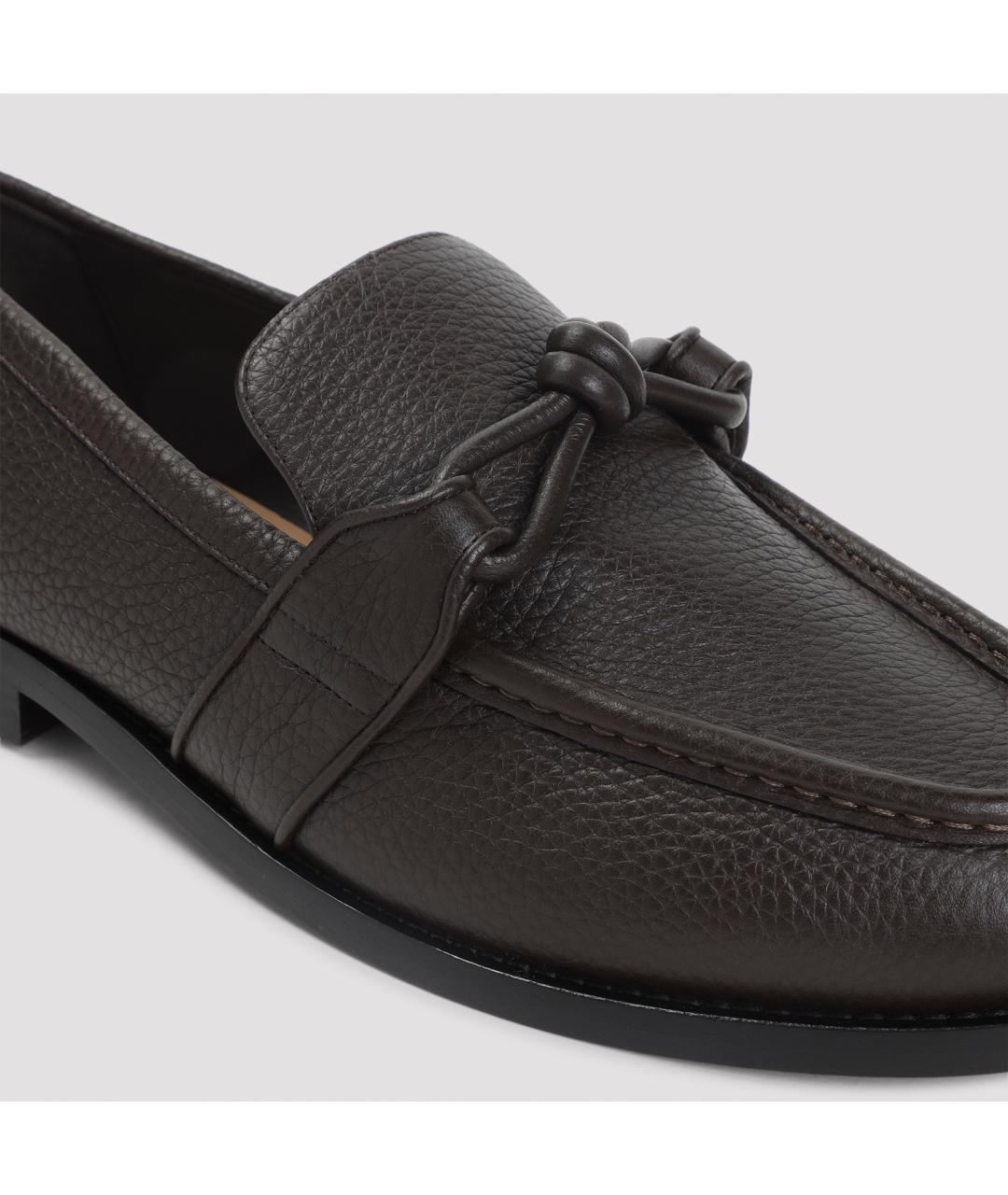 BOTTEGA VENETA Коричневые кожаные лоферы, фото 5