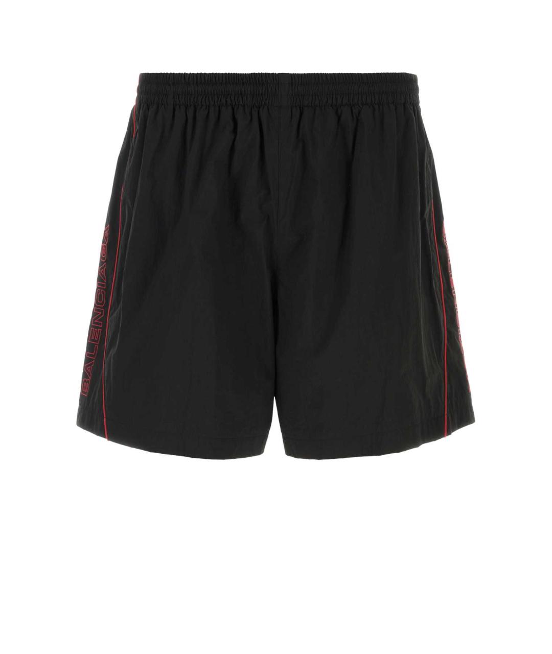 BALENCIAGA Черные полиамидовые шорты, фото 1