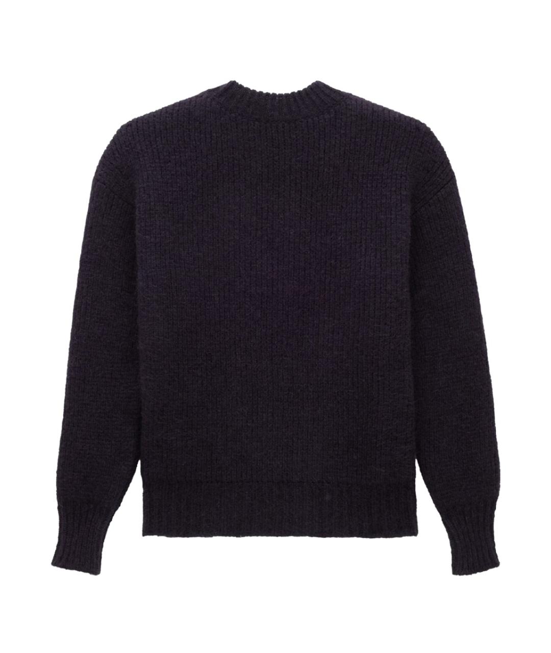 SAINT LAURENT Синий шерстяной джемпер / свитер, фото 2