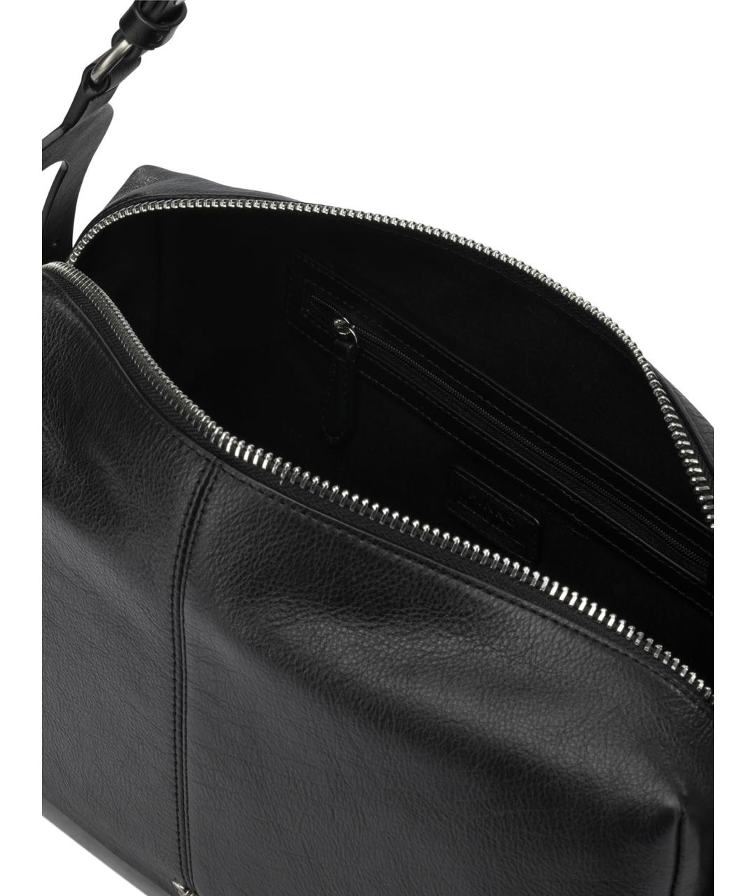 PINKO Черная кожаная сумка через плечо, фото 5
