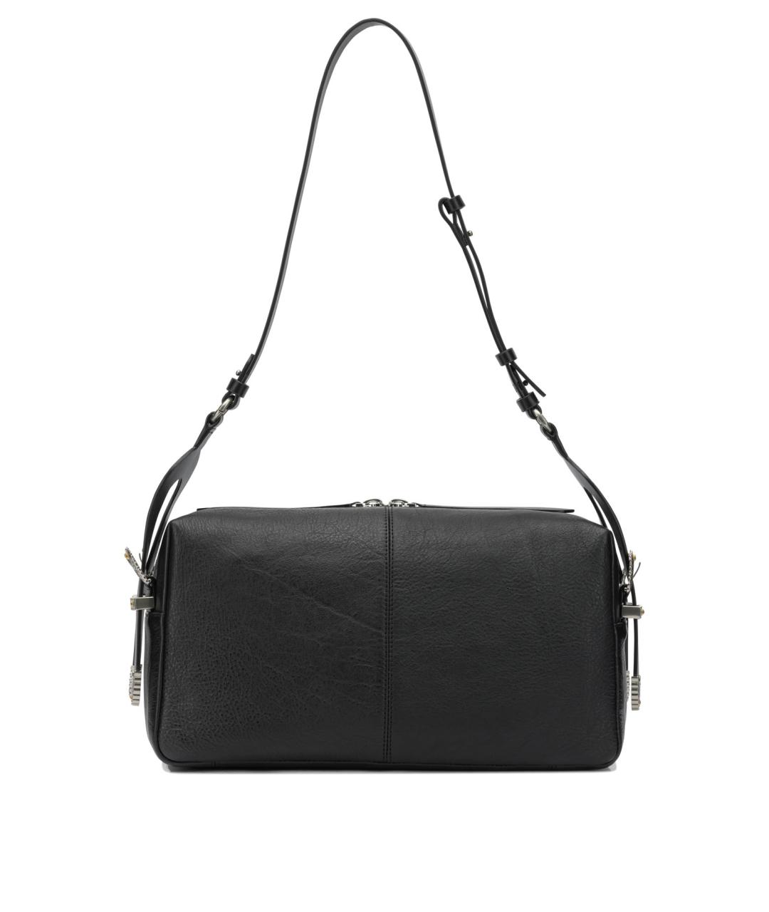 PINKO Черная кожаная сумка через плечо, фото 3