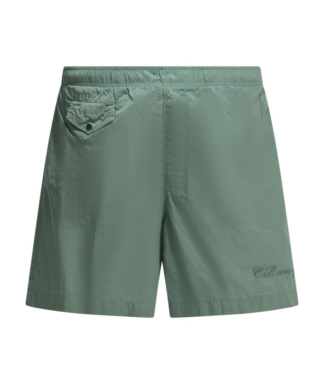 CP COMPANY Зеленые полиамидовые плавки, фото 1
