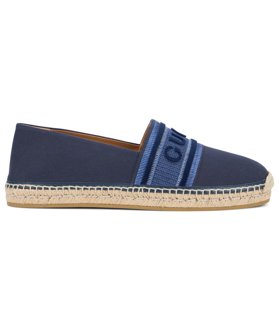 GUCCI Синие текстильные эспадрильи, фото 2