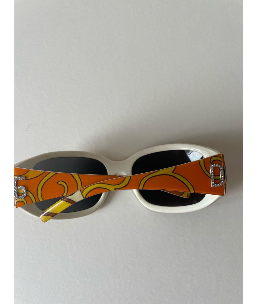 DOLCE&GABBANA Желтые пластиковые солнцезащитные очки, фото 8