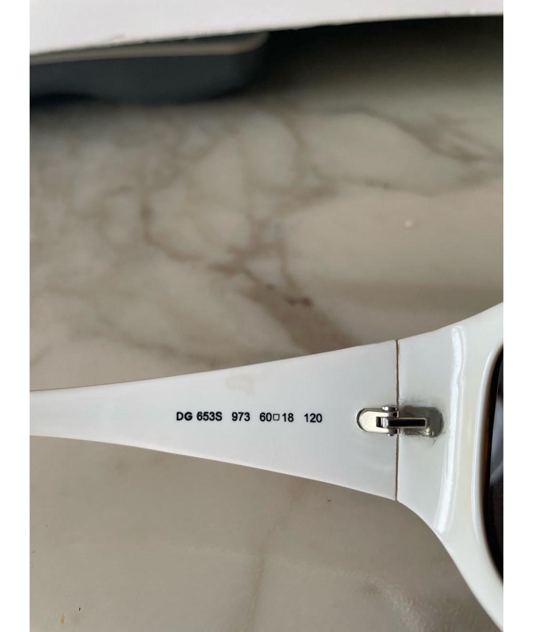 DOLCE&GABBANA Желтые пластиковые солнцезащитные очки, фото 5