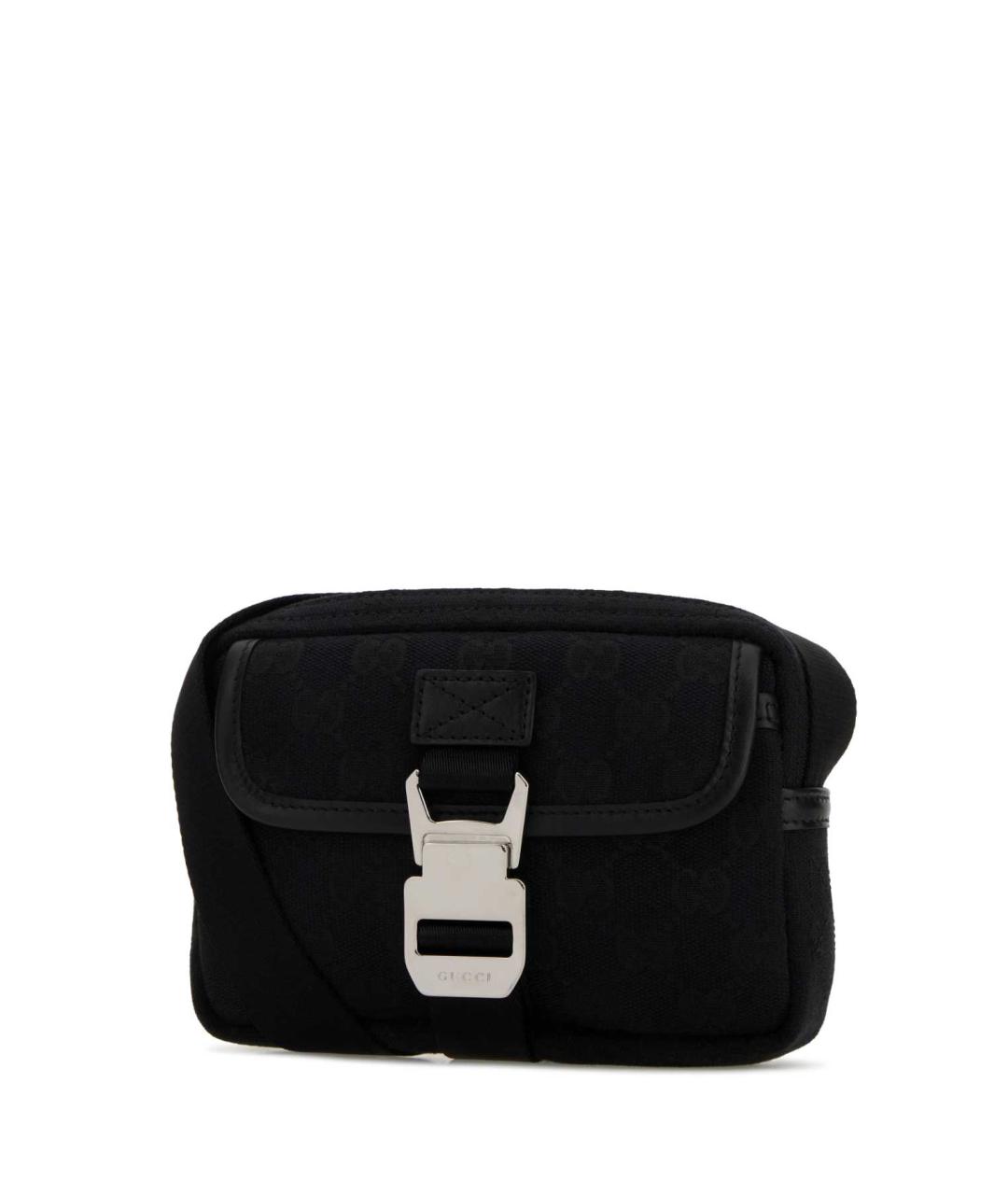 GUCCI Черная тканевая сумка на плечо, фото 2