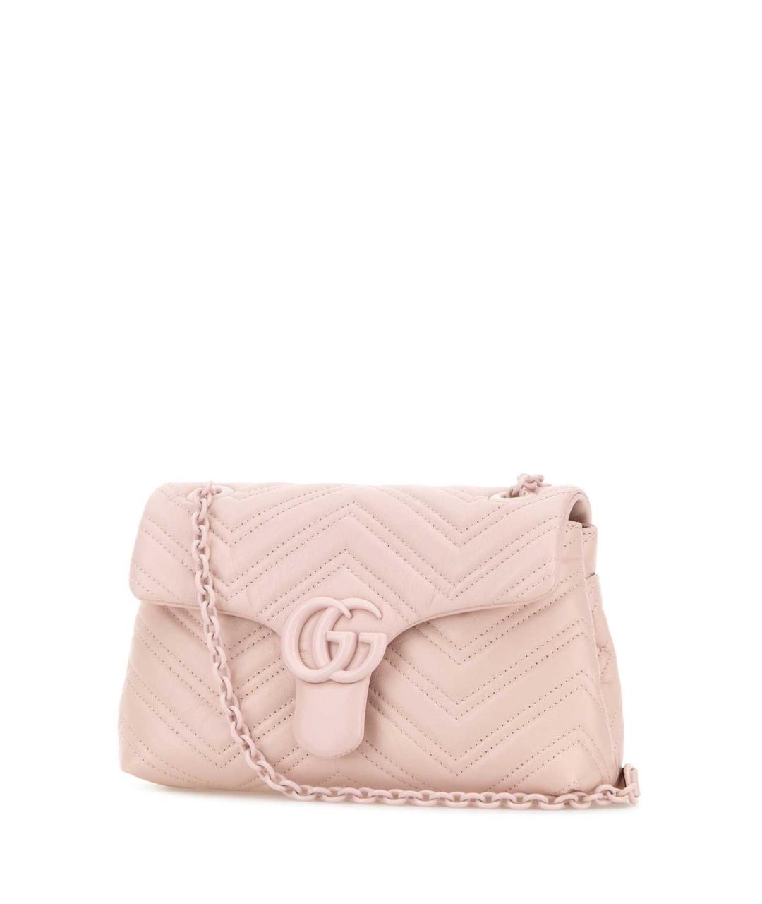 GUCCI Розовая кожаная сумка через плечо, фото 2