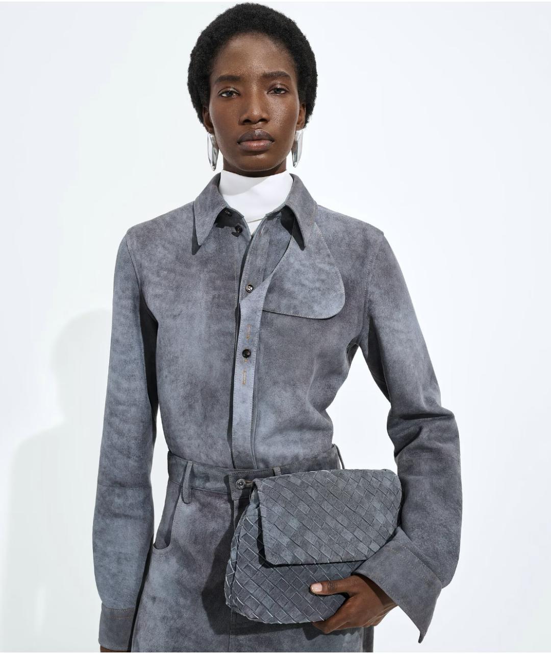 BOTTEGA VENETA Замшевая сумка через плечо, фото 5