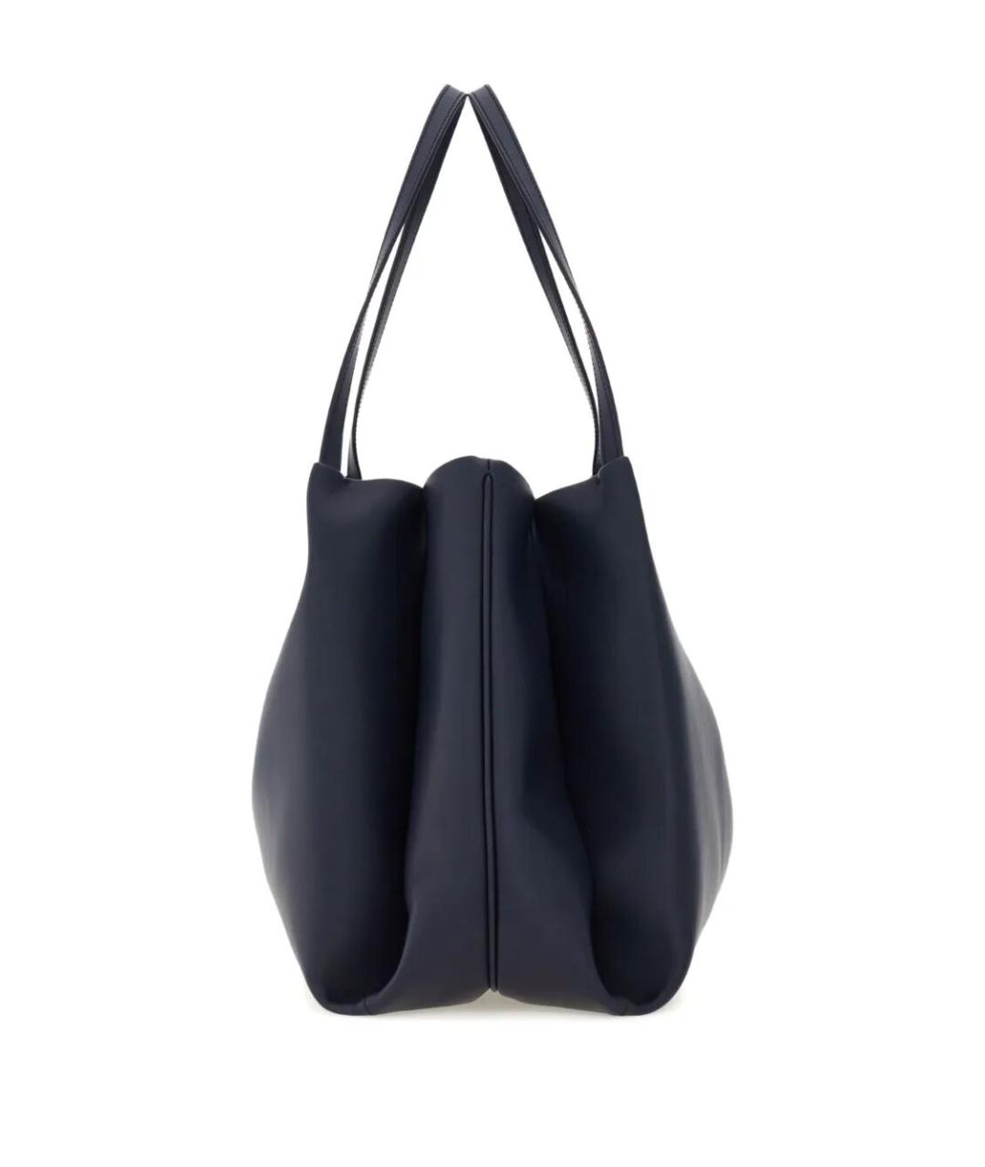 FERRAGAMO Синяя кожаная сумка тоут, фото 3