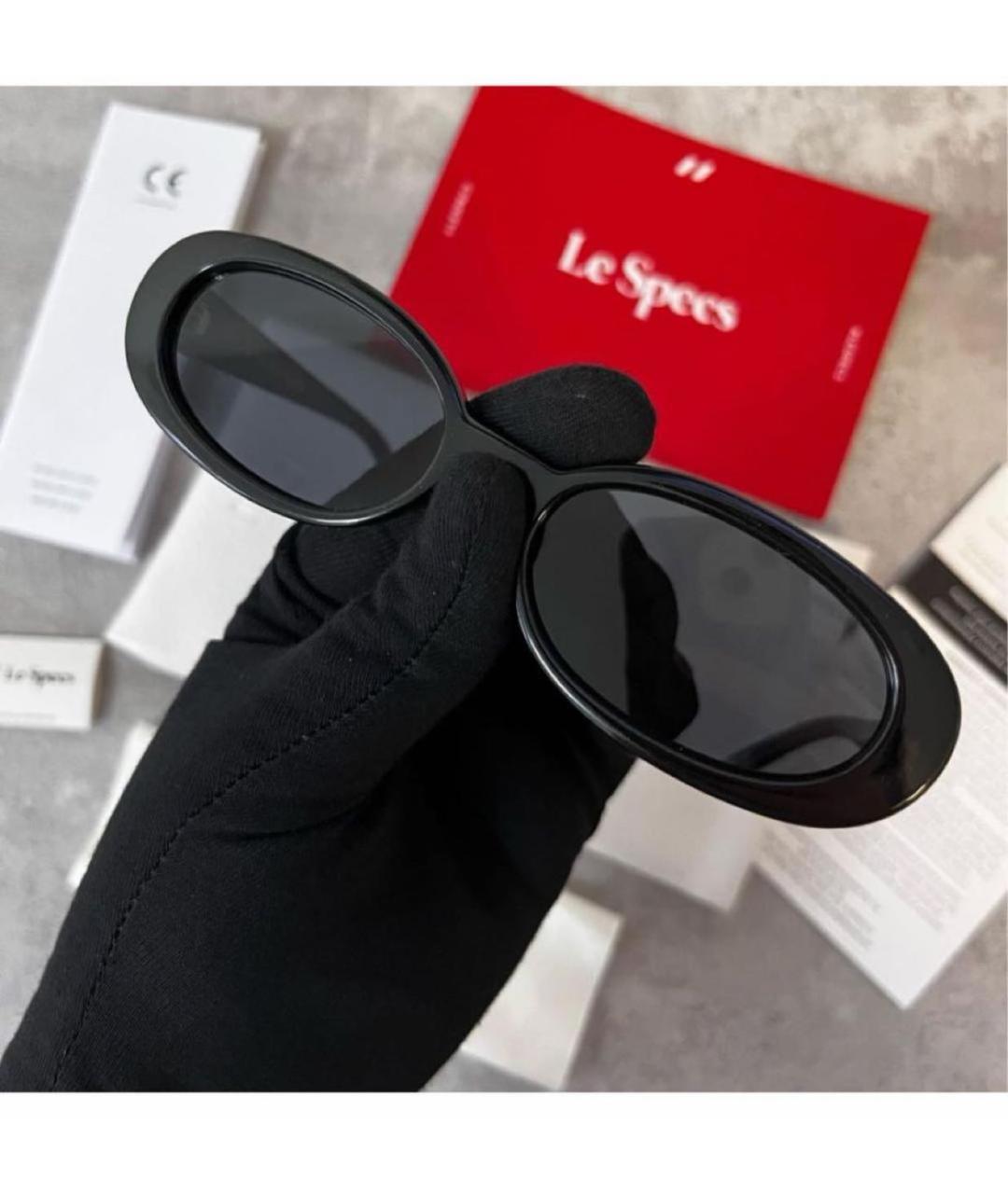 LE SPECS Черные пластиковые солнцезащитные очки, фото 8