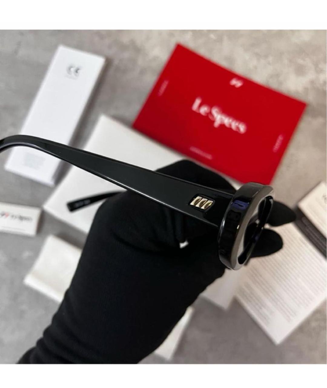 LE SPECS Черные пластиковые солнцезащитные очки, фото 6